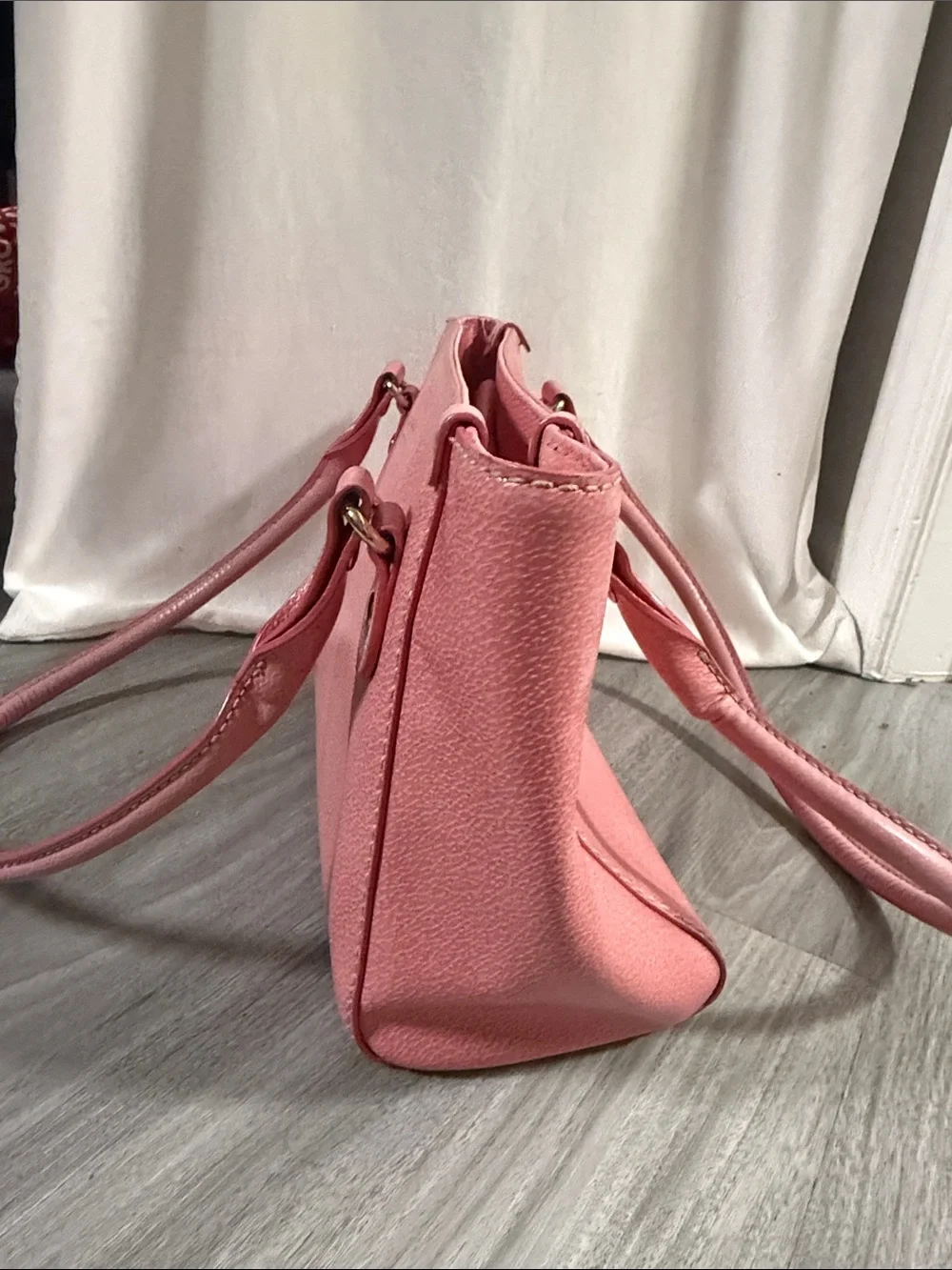 kate spade Pink Pebbled Leather Shoulder Bag